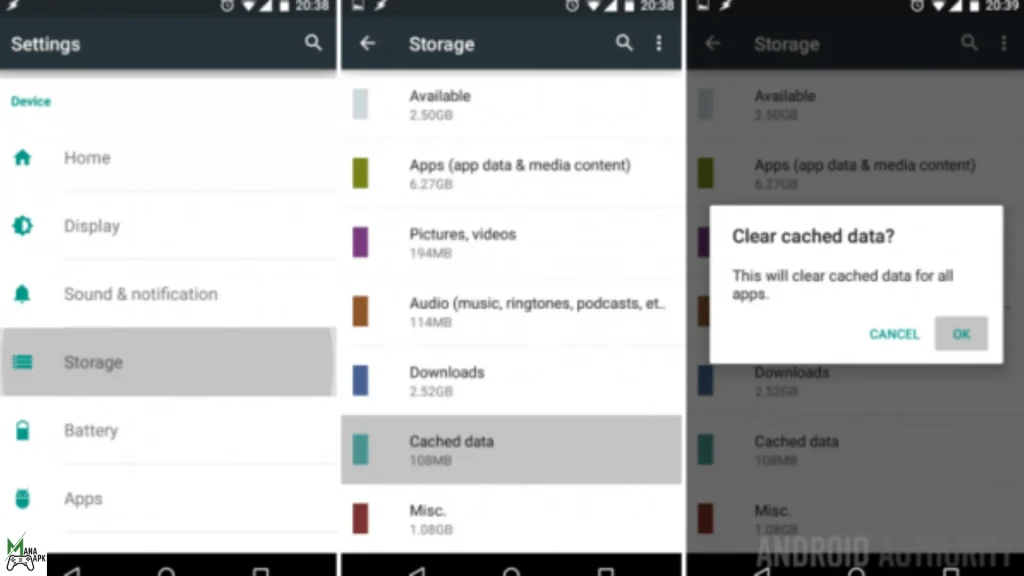 How to clear cache on android devices
